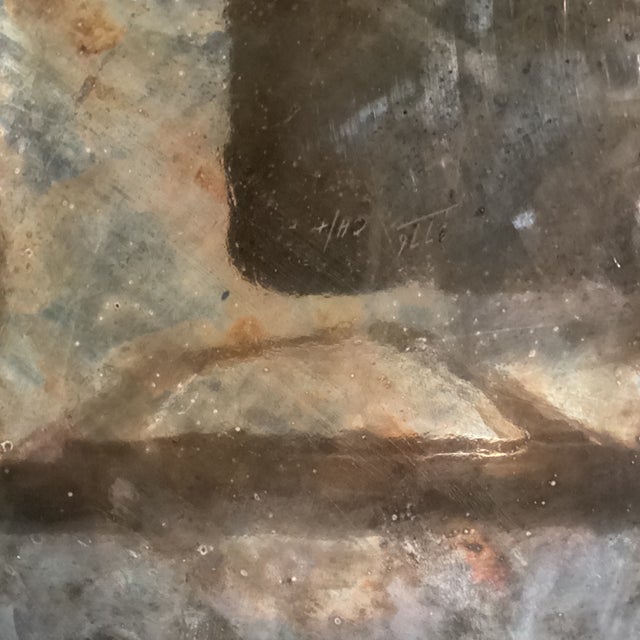 Vintage English Footed Silver-Plated Serving Tray With Scrolling Floral Motif For Sale - Image 10 of 12