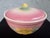 Vintage Hull Pottery Pastel Pink Floral Covered Dish / Lidded Bowl For Sale - Image 4 of 12