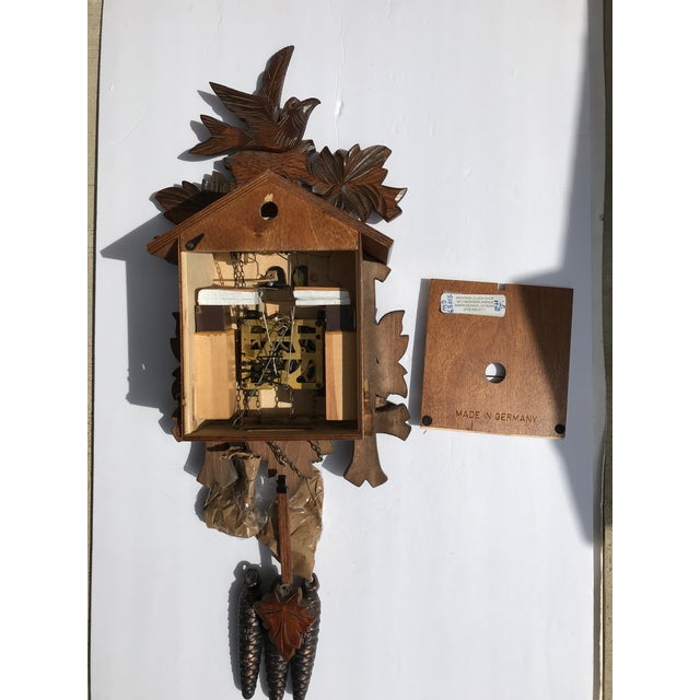 Vintage German Switzerland Black Forest Hand Carved Bird and Squirrels