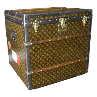 Cube-Shaped Trunk by Louis Vuitton, 1920s For Sale
