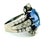 Metal 1980s Paul Matthews Victorian Revival Platinum Ring With Gia Certified 6.67ct Ceylon Sapphire & Diamonds, Size 6.5 For Sale - Image 7 of 17