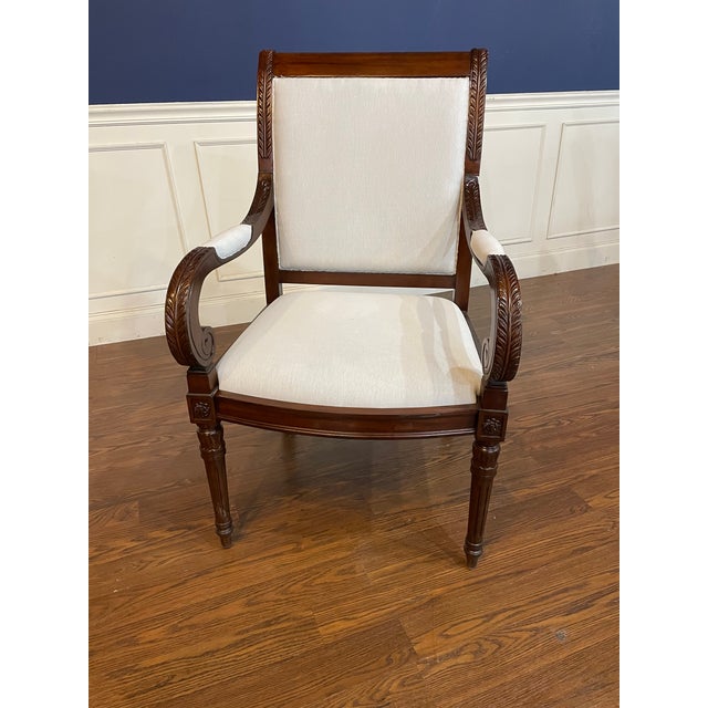 Set of Eight Newport Dining Chairs With Base Muslin Fabric - Showroom Samples For Sale - Image 10 of 18