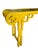 1970s Yellow Lacquer Ornate Pagoda Console For Sale - Image 4 of 6
