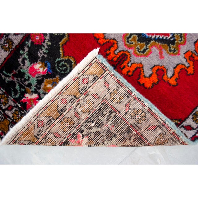 Textile 1970s Small Rug, Entry Decor, Bath Mat, Kitchen Accent, Turkish Rug, Door Mat, Lundry Room Decor 1'11" X 3'3" For Sale - Image 7 of 9