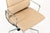 Eames Herman Miller Tall Cream Leather Office Chair Aluminum Group For Sale - Image 9 of 12