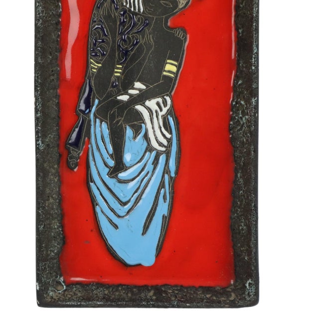 Vintage Wall Sculpture in Ceramic, Italy, 1960s For Sale - Image 3 of 11
