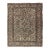 Vintage Persian Heriz Rug With Medallion Design in Brown Tone 4'1 X 5'6 For Sale