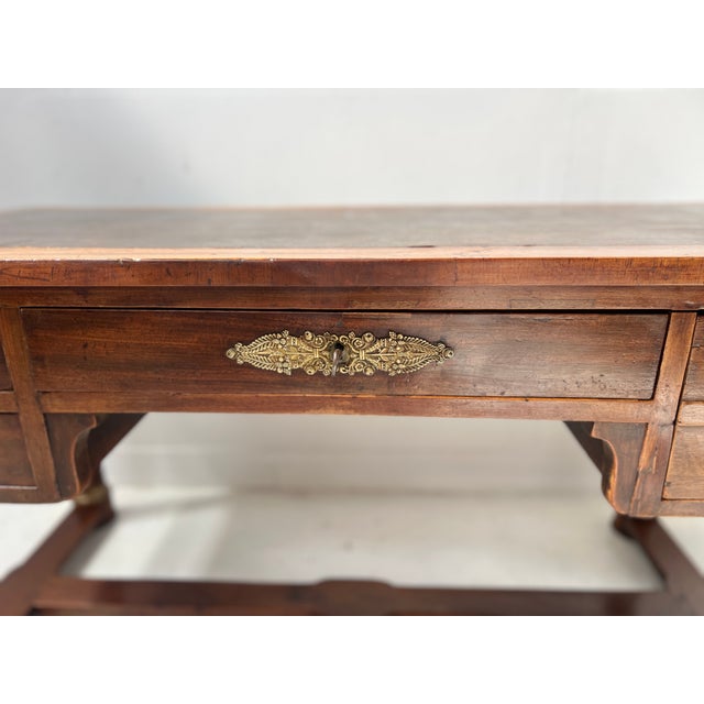 Traditional 19th Century Empire Desk in Mahogany and Veneer For Sale - Image 3 of 13