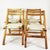 Set of 4 folding chairs from Biała Podlaska Furniture Factory, 1970s. They are characterized by a spacious, foldable form,...