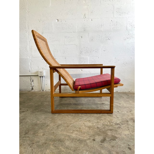 Borge Mogensen Bm-2254 Danish Modern Lounge Chair & Ottoman For Sale - Image 10 of 16