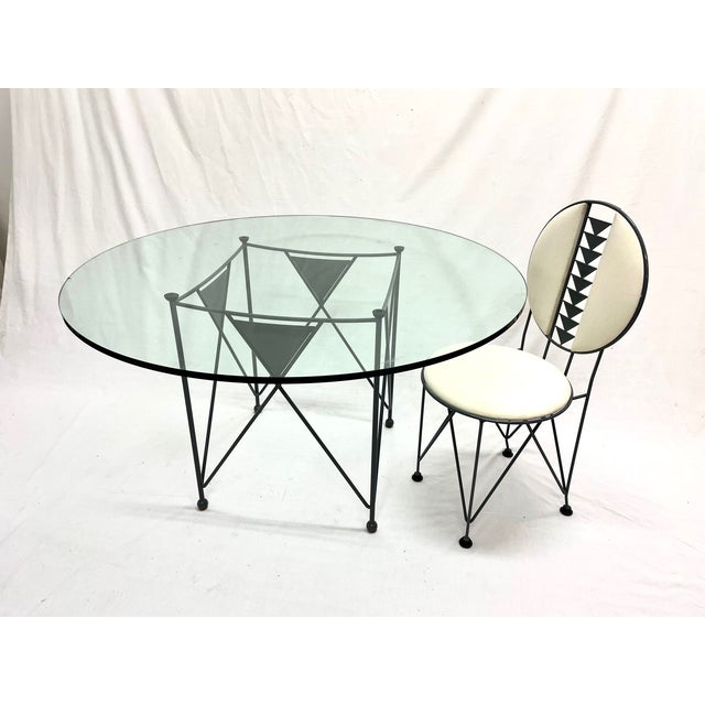 Midway Table with Chairs by Frank Lloyd Wright for Cassina, 1980s, Set of 5 For Sale - Image 6 of 7