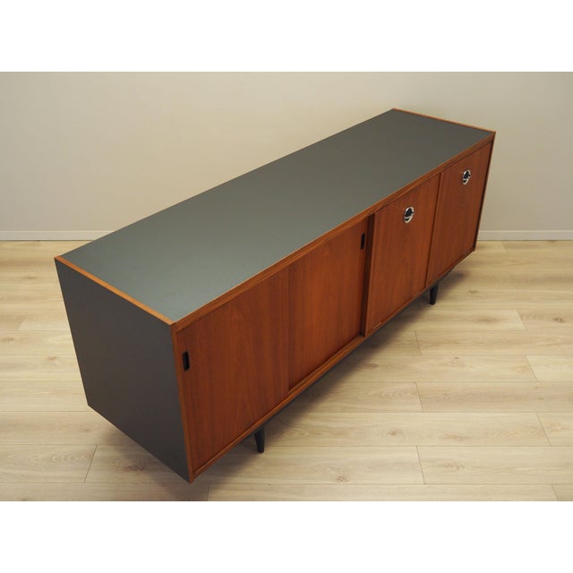 Black Danish Teak Sideboard, 1970s For Sale - Image 8 of 18