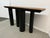 Contemporary Crate & Barrel Bomen Console Table, Flakey Oak Wood For Sale - Image 3 of 14