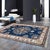 Pasargad Home Tabriz Blue Art Silk Area Rug, 5' 0'' X 8' 0'' For Sale In New York - Image 6 of 6