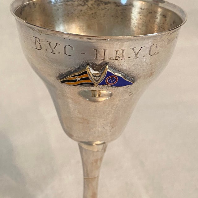 1950's Newport Harbor Yacht Club racing trophy cup.