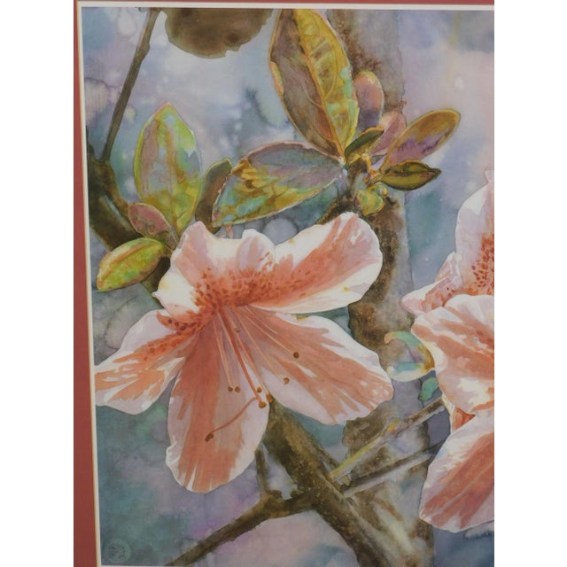 Mary Booth Cabot Azaleas Fine Art Lithograph of Original Watercolor For Sale - Image 9 of 13