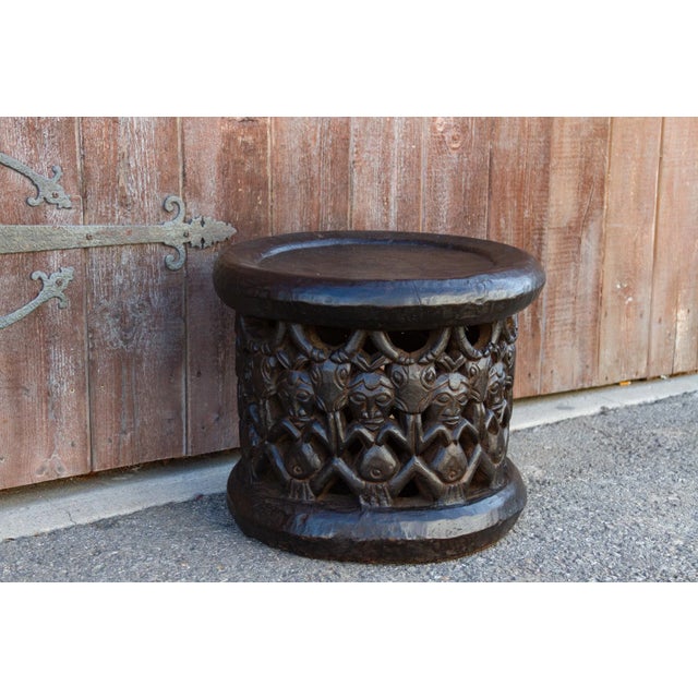 19th Century Antique Tribal Bagongle Ceremonial Stool For Sale - Image 5 of 10