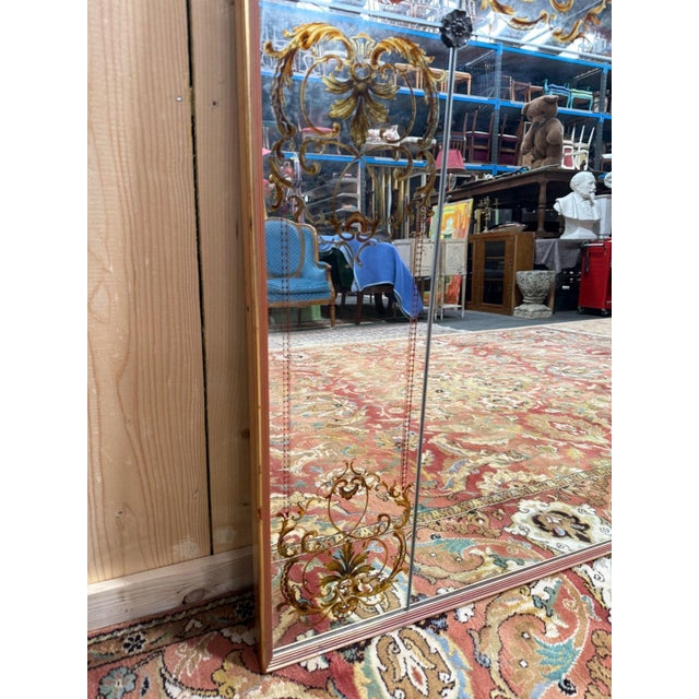 1960s Art Nouveau Brasserie Mirror, 1960s For Sale - Image 5 of 8