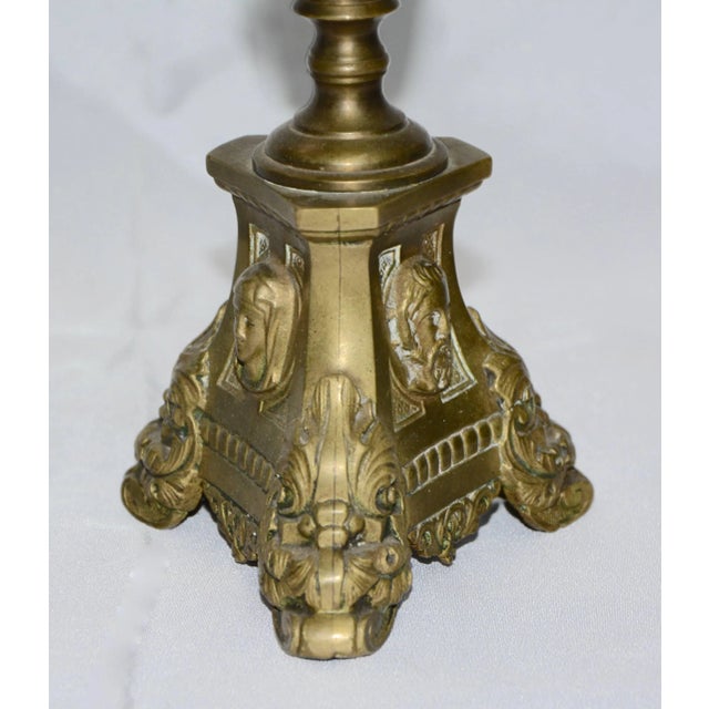 Late 19th Century Late 19th Century Italian Brass Altar Oil Burner For Sale - Image 5 of 10
