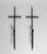 Vintage wrought iron cross candelabra wall sconces attributed to Van Keppel-Green, a Pair, Circa 1960s. No makers mark....