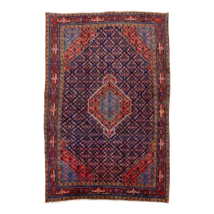Vintage Handmade Tabriz Wool Rug With Allover Design