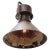 Mid-Century Industrial Rust Brown Metal Pendant Lamp For Sale - Image 9 of 11
