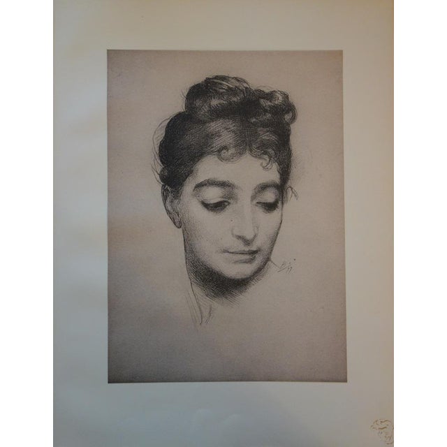 Félix Bracquemond, Portrait, 1897, Lithograph For Sale