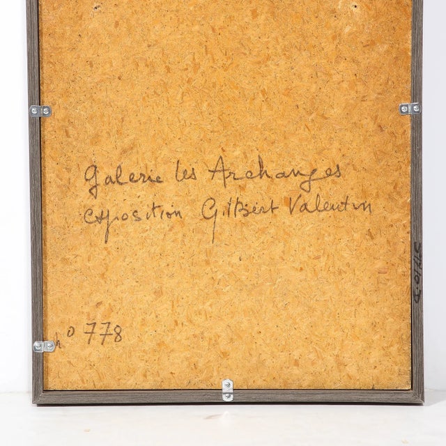 Modernist Ceramic Tile Wall Plaque of Sunflowers Signed Gilbert Valentin For Sale - Image 12 of 13