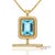 GIA 60 ct Aquamarine and 4 Ct Diamond 18K Yellow Gold Convertible Pendant Brooch Metal Type: 18k Solid Yellow Gold Total...