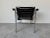 Vintage Italian Lc1 Style Leather and Chrome Lounge Chair For Sale - Image 14 of 17