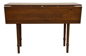 Vintage Turned Wood Drop Leaf Table