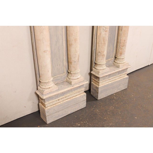 19th Century French Tall Carved Wood Columns – A Pair For Sale In Atlanta - Image 6 of 12