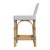2020s Serienna 24.5 in. Seat Height Rectangular Rattan Low Back Counter Stool, White/Black Dot/ Natural Rattan Frame For Sale - Image 5 of 8