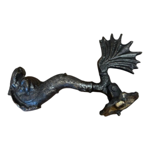 Vintage Cast Iron Nautical Sea Creature Door Knocker