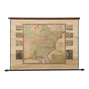 1835 "The United States From the Latest Authorities" Hanging Wall Map by Ezra Strong