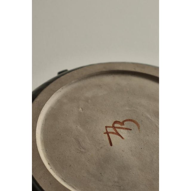 Art Deco Organically Shaped Stoneware Bowl by Arne Bang, Denmark, 1930s For Sale - Image 10 of 12
