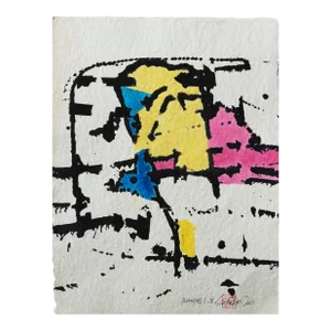 Hanabi. V Framed Abstract Painting