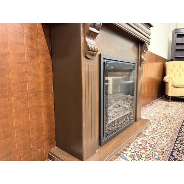English Decorative Fireplace in Wood For Sale - Image 7 of 18