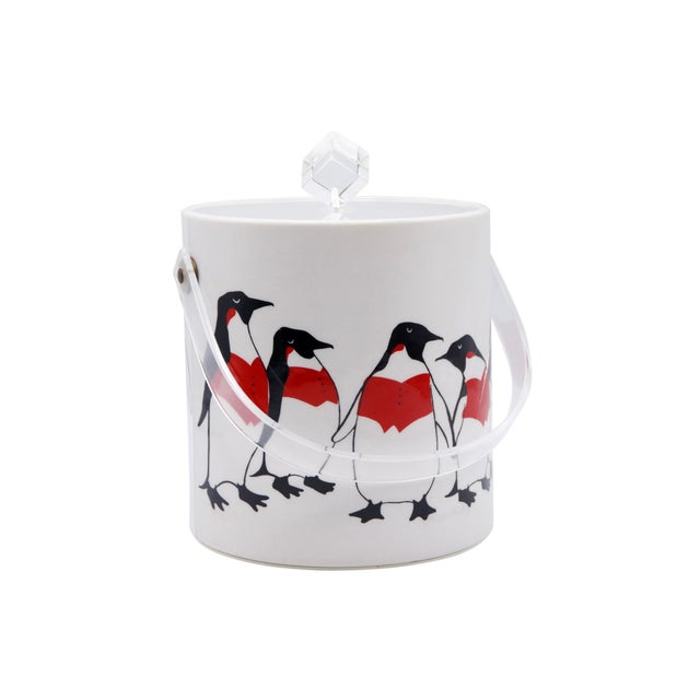 Mid Century Penguin Ice Bucket by Cera Chairish