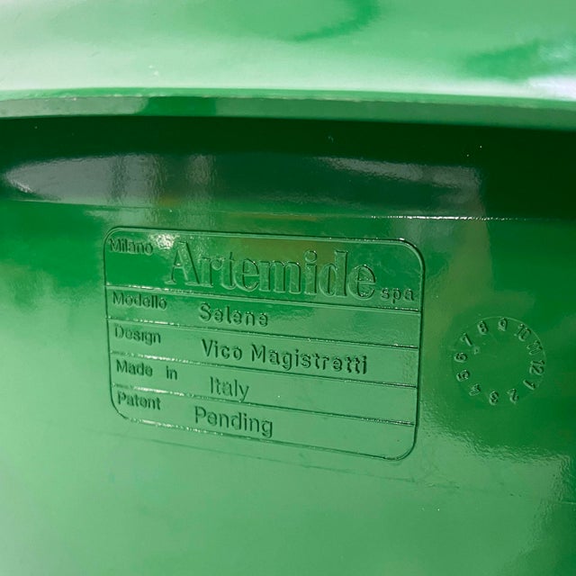 Green Selene Chair by Vico Magistretti for Artemide, 1970s For Sale - Image 12 of 13