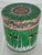 Beautiful lidded cylindrical canister hand decorated with boc choy leaves and butterflies pattern. Late 19th-early 20th...