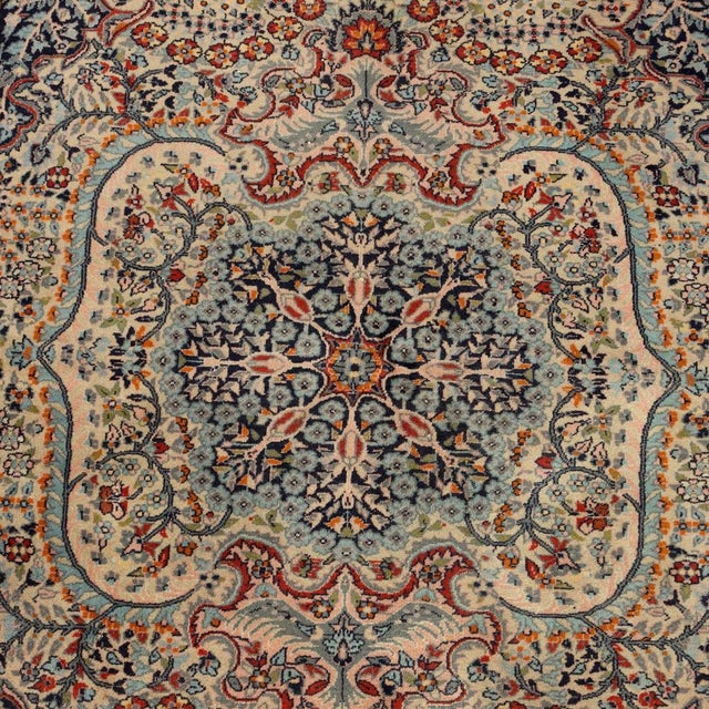 Kashmir Rug in Wool For Sale - Image 5 of 10