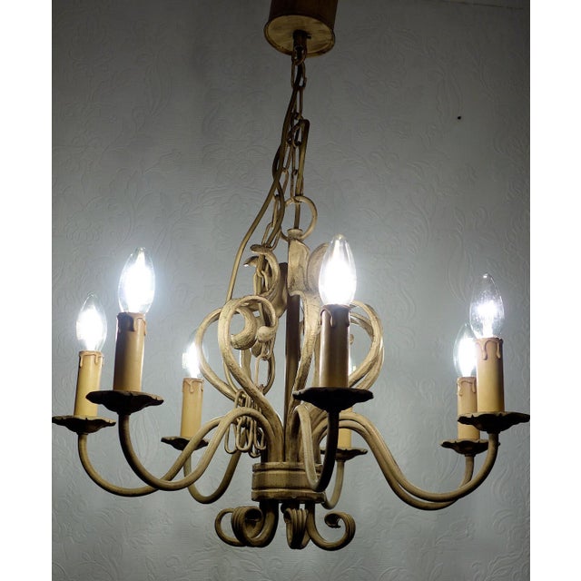 Wrought Iron Ceiling Lamp from Koch & Sons, 1960s For Sale - Image 9 of 10
