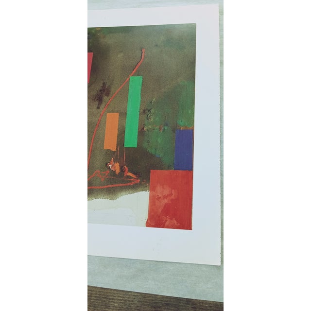 Abstract 1980s Original Art Print Titled Legends of Distant Past Days For Sale - Image 3 of 8
