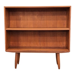 1950s Vintage Danish Mid Century Teak Bookcase For Sale