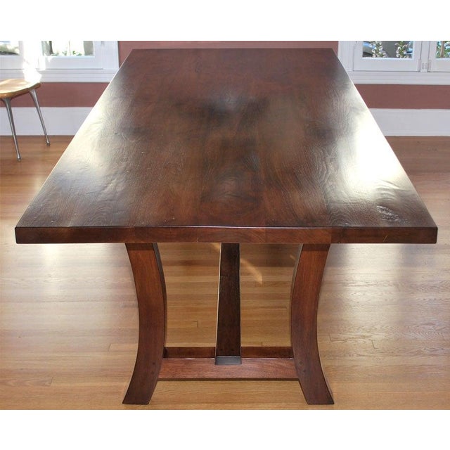 American Walnut Dining Table by Petersen Antiques For Sale - Image 3 of 8