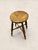 Victorian 19th Century English Elm Milking Stool With Turned Legs For Sale - Image 3 of 9
