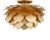Chapman & Myers for Visual Comfort Signature Cynara Large Flush Mount in Gild For Sale