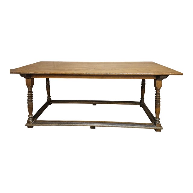 1900s Antique Thonet Farm Dining Work Library Table Industrial For Sale