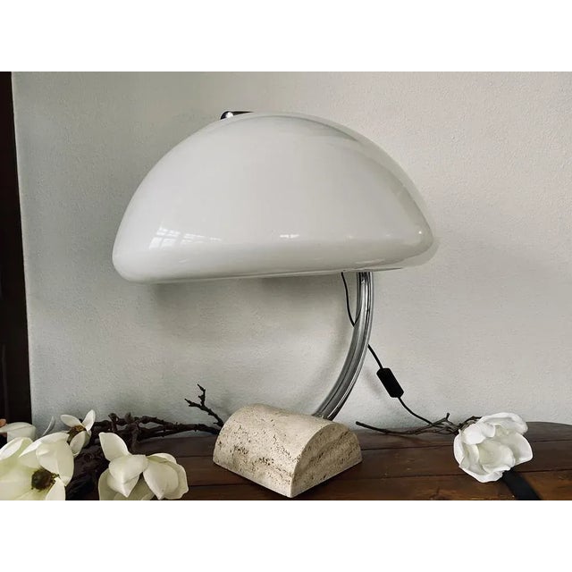 Italian Table Lamp by Elio Martinelli for Martinelli Luce, 1960s, in Good conditions. Designed 1960 to 1969 European Plug...